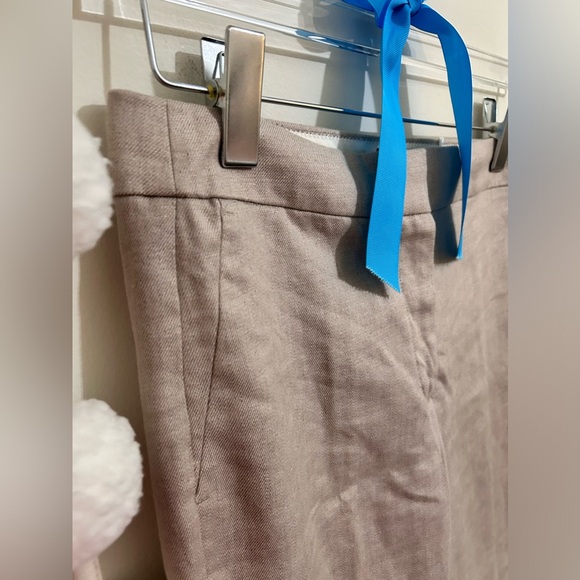 HOST PICK 🎉💕🎊9/21 J. Crew Hayden Linen Blend Kickout Crop Pants NWT! - Picture 9 of 11